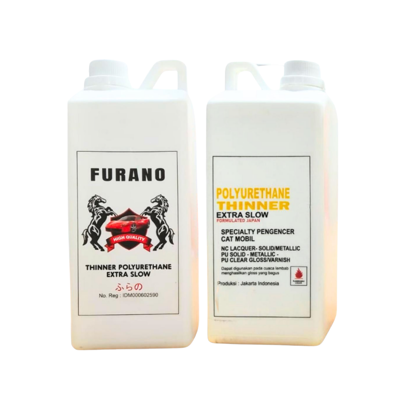 Thinner Furano PU Extra Slow — thinner premium untuk kilap cat otomotif